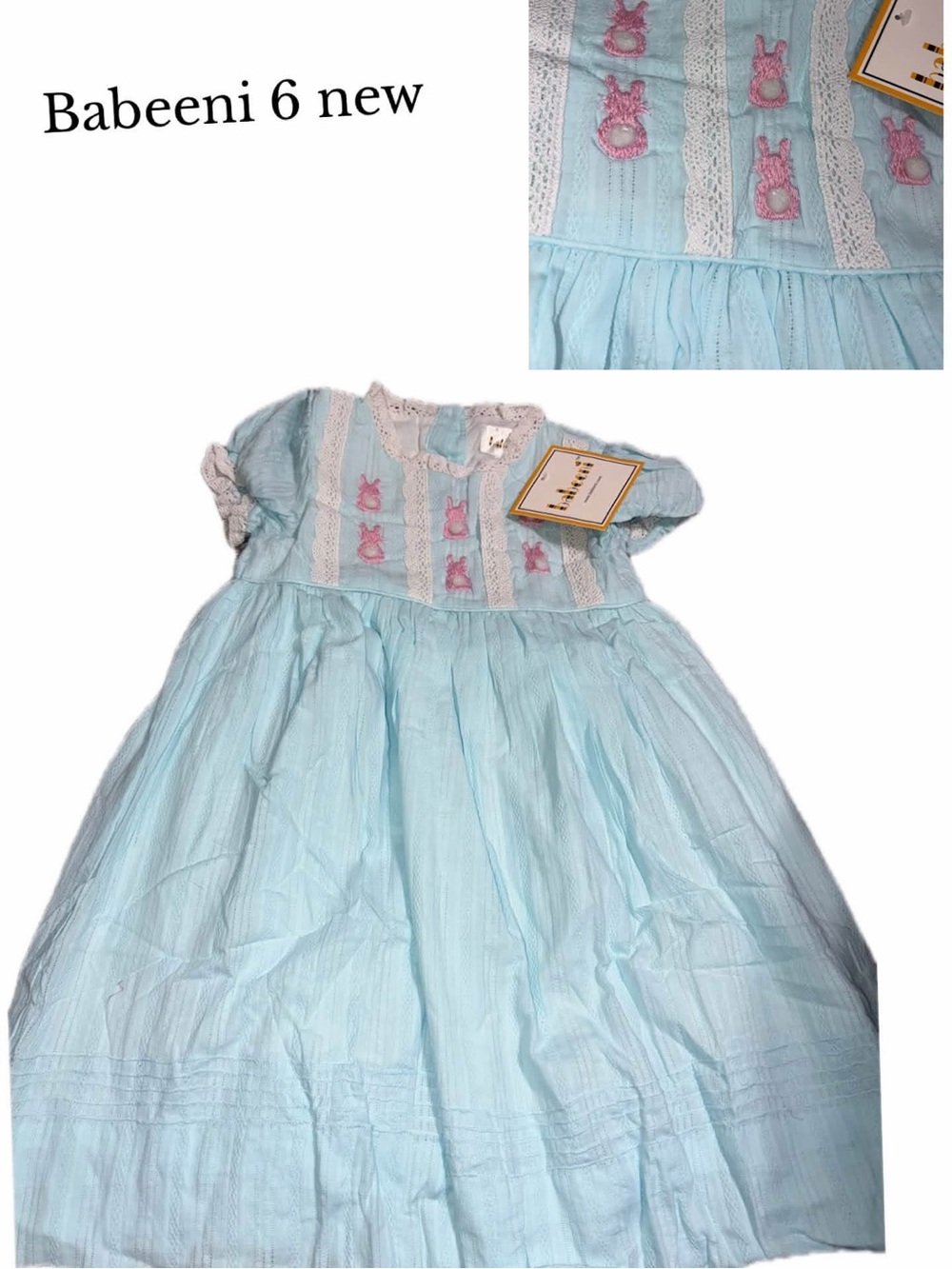 Babeeni size 6 bunny dress new